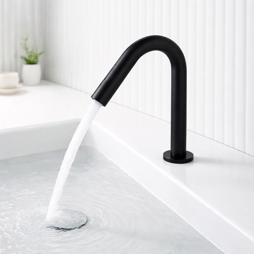 Facility maintenance inspection checklist displayed beside touchless faucet installation for uptime, water efficiency, and preventive service scheduling